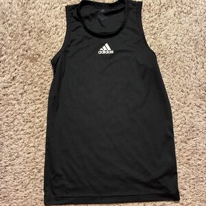 Adidas running tank, black, size small